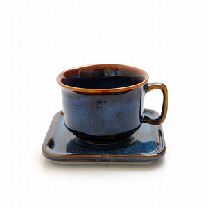 ラズリ コーヒーカップ＆ソーサー / 青い食器
