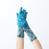 手袋 ドット ブルー 80％ グレー 20％ フィット パーセント GLOVE DOT blue 80％ gray 20％ fit PERCENT