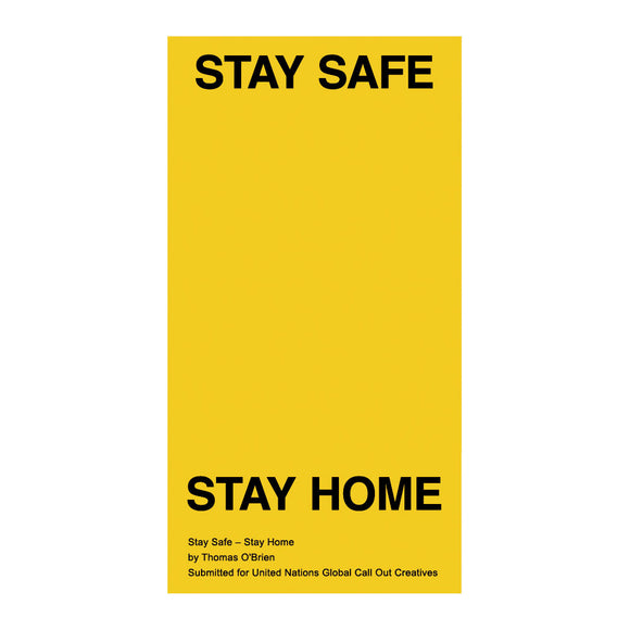 抗菌マスクケース Stay Safe - Stay Home by Thomas O’ Brien